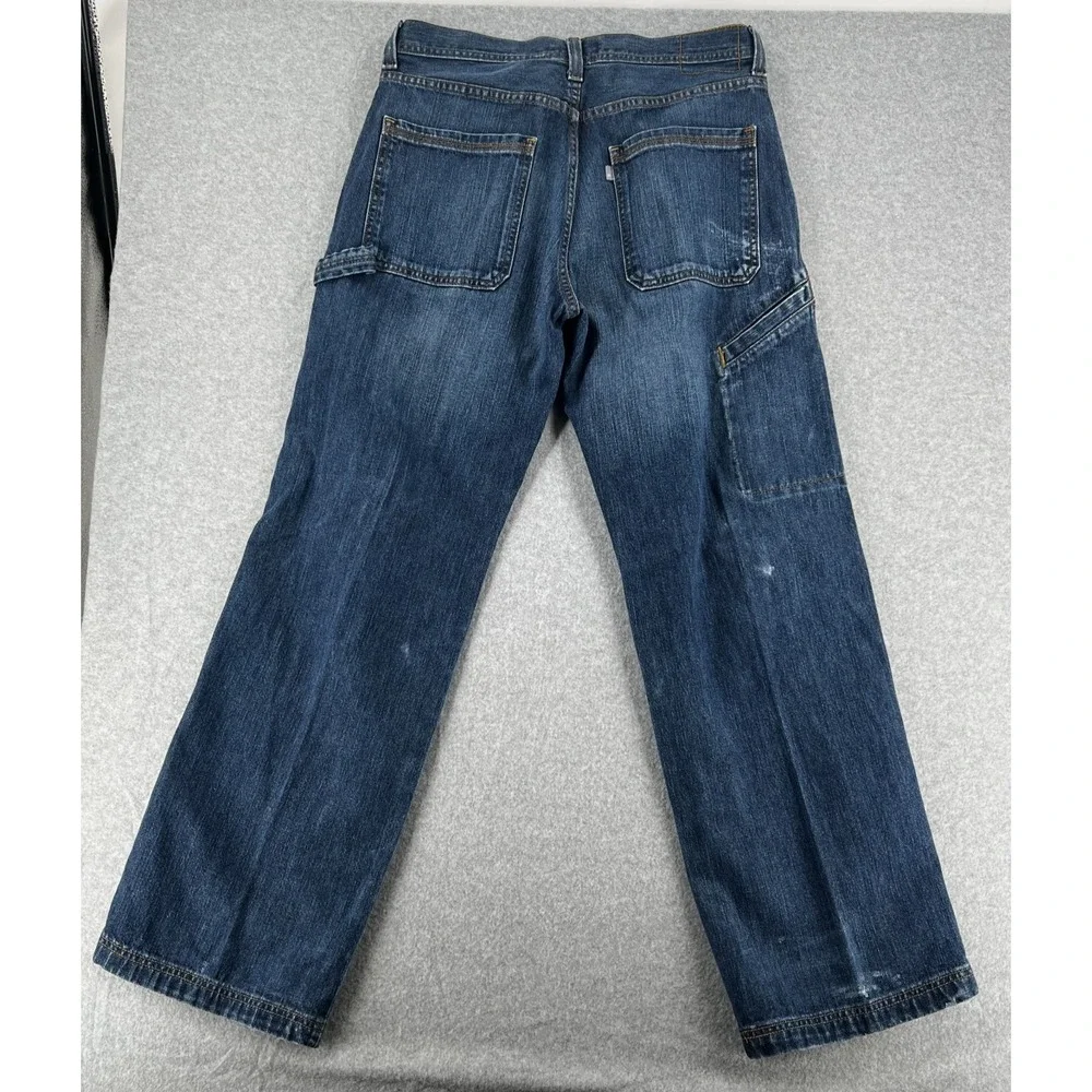 Levi's SilverTab Carpenter Jeans Men 32x22 Blue‎ Denim Workwear Relaxed
